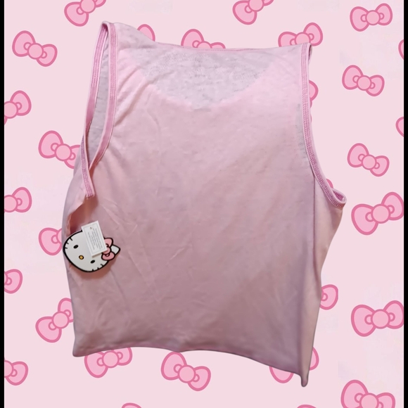 Hello Kitty Pink 🩷☁️🎀 Tank Top with Cute Graphic - Picture 2 of 2